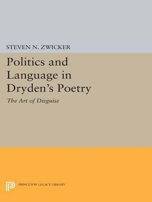 cover image of Politics and Language in Dryden's Poetry